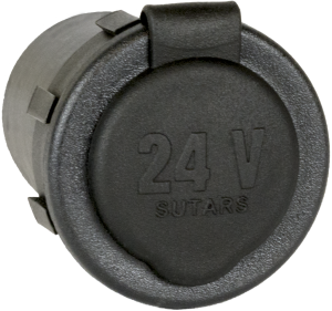 Recessed compact socket, 16A/24V