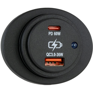 Dual USB-C / USB-A Fast Charging Outlet