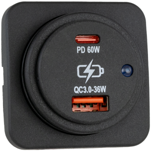 Dual USB-C / USB-A Fast Charging Outlet