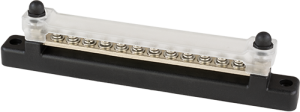 Bus bar with transparent cover - 12xM4 + 2xM6