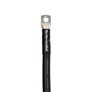 Skyllermarks black cable with ring terminal premium quality